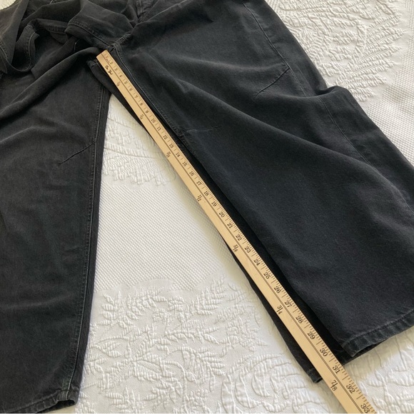 NWT Free People jeans crossroads blackout mid rise straight button fly - Picture 6 of 14